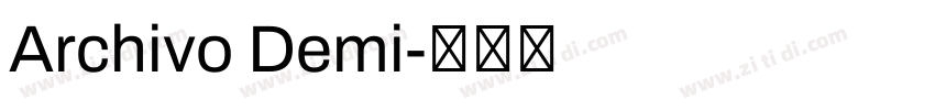 Archivo Demi字体转换